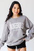 Grey Wednesbury Georgia Pullover. Graphic Sweatshirt. Wednesbury Georgia Sweatshirt