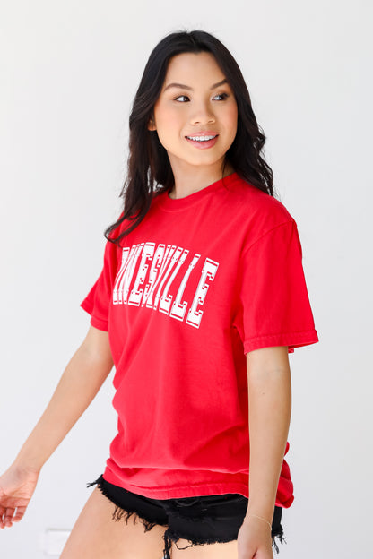 Red Wednesbury Tee side view