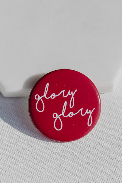 Red Glory Glory Button