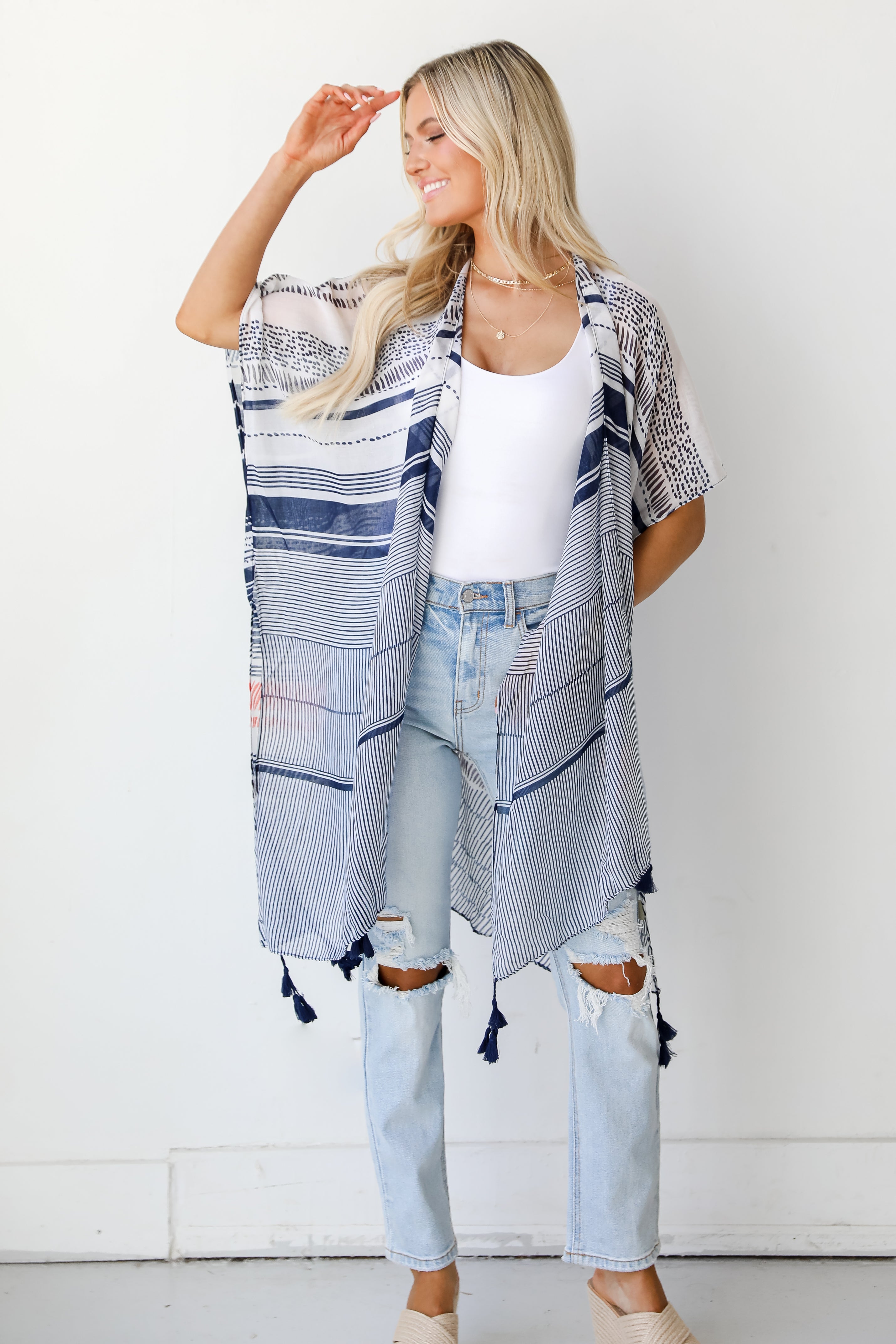 Kimono on model