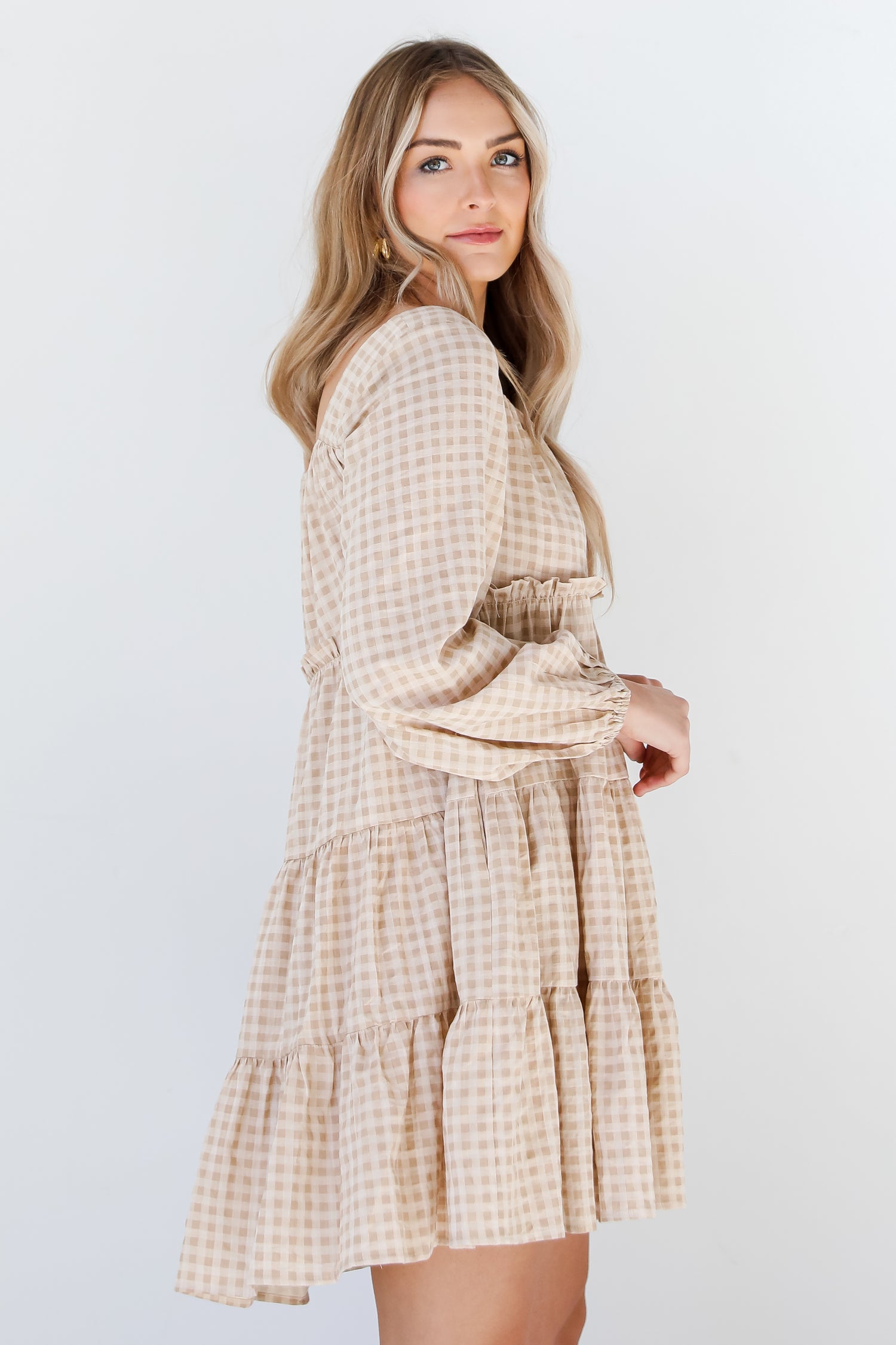 Gingham Mini Dress side view