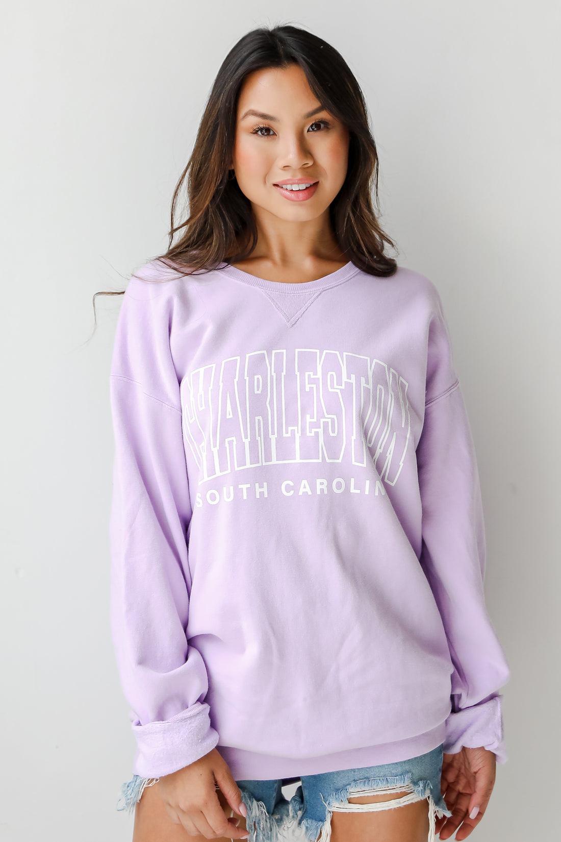 Lavender Charleston South Carolina Pullover