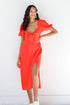red Midi Dress