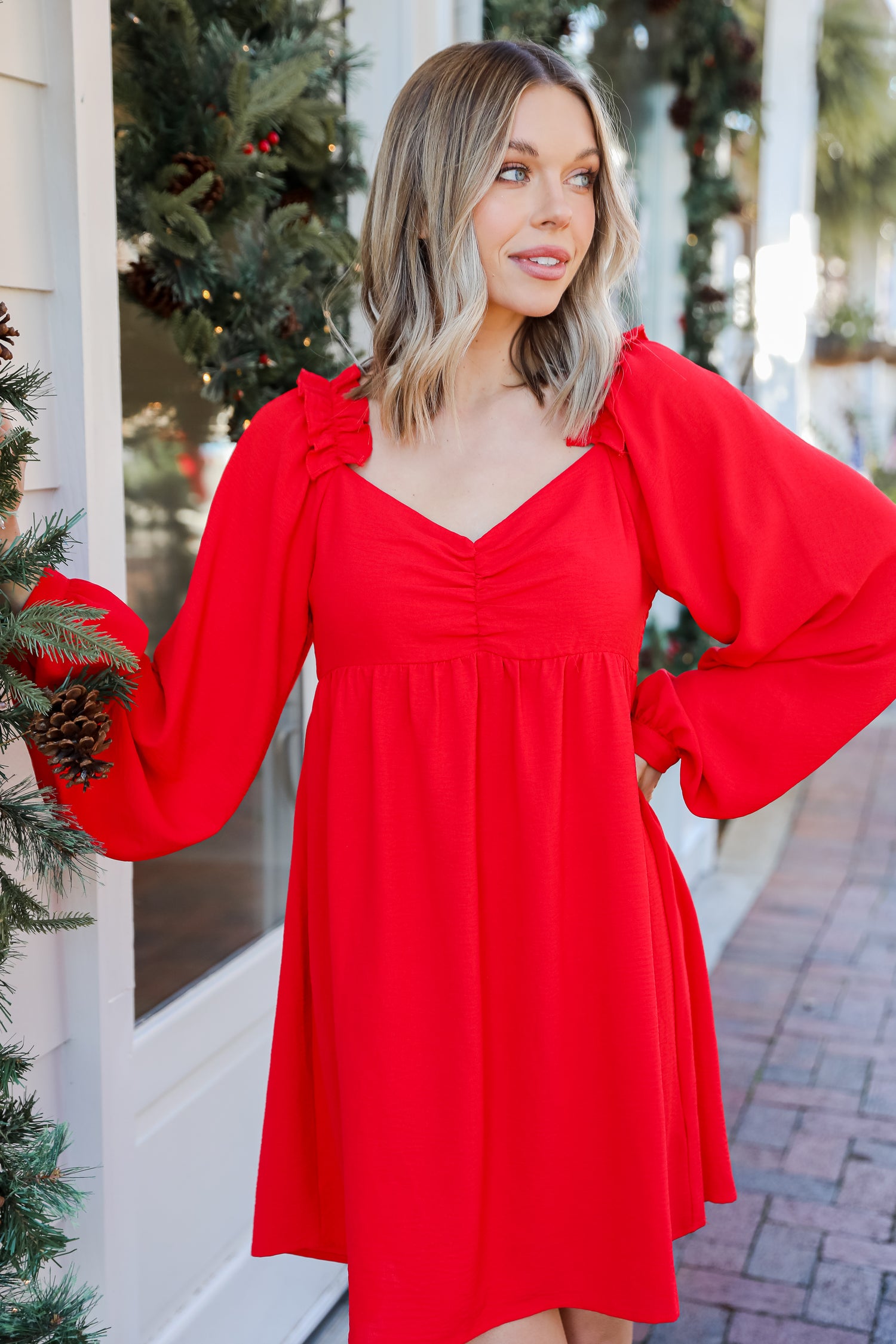 red Mini Dress