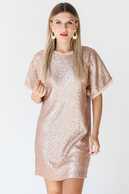 Sequin Mini Dress on model