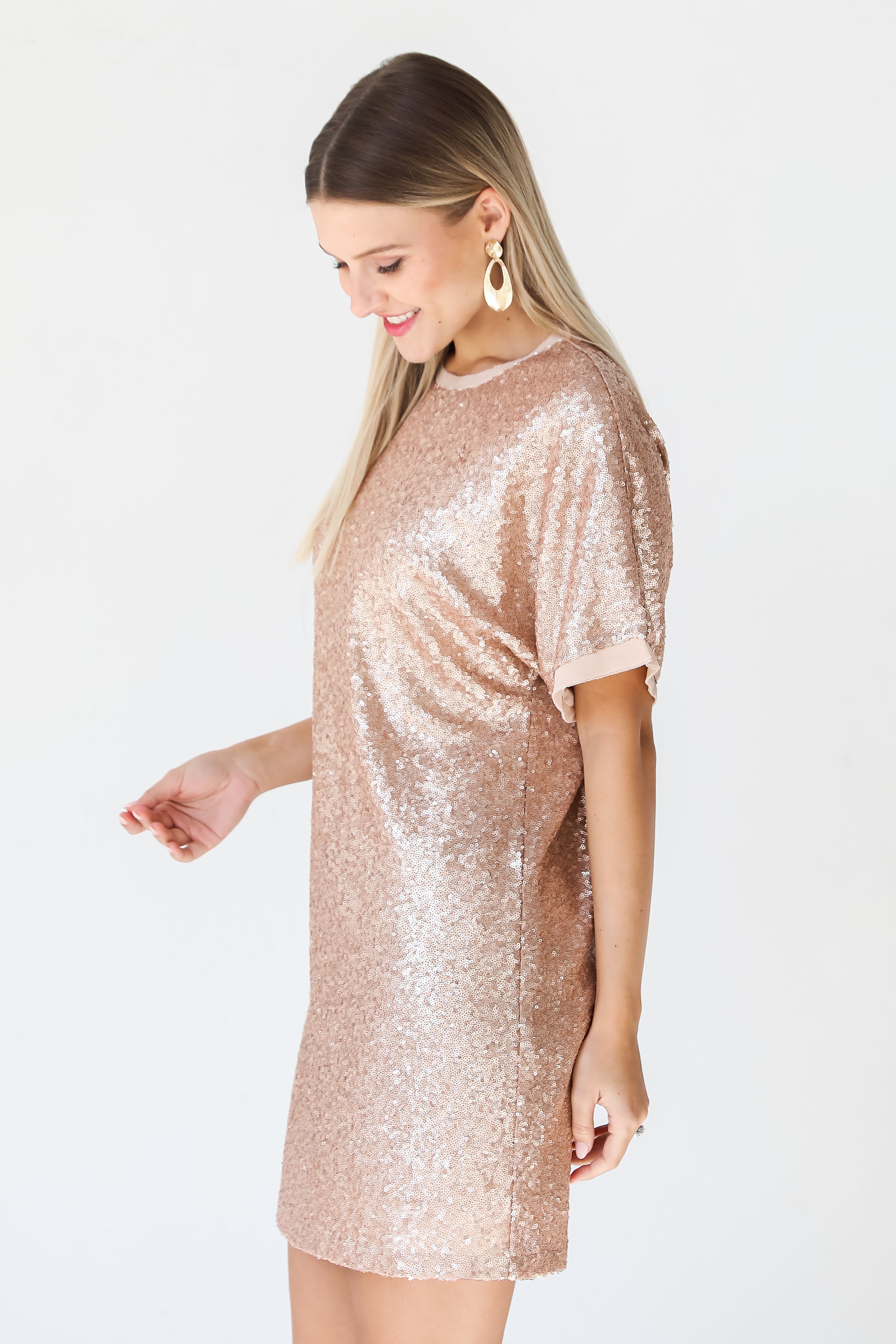 Sequin Mini Dress side view