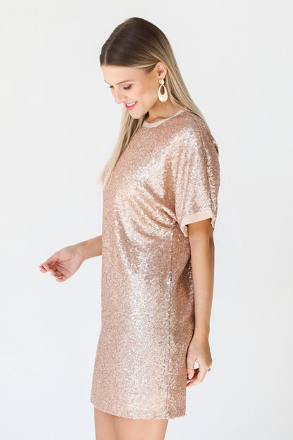 Sequin Mini Dress side view