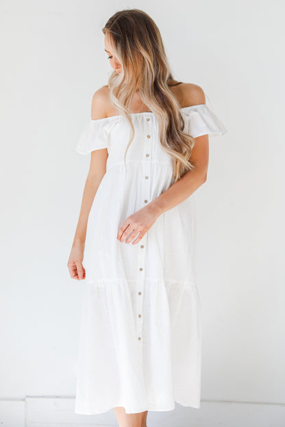 Linen Midi Dress